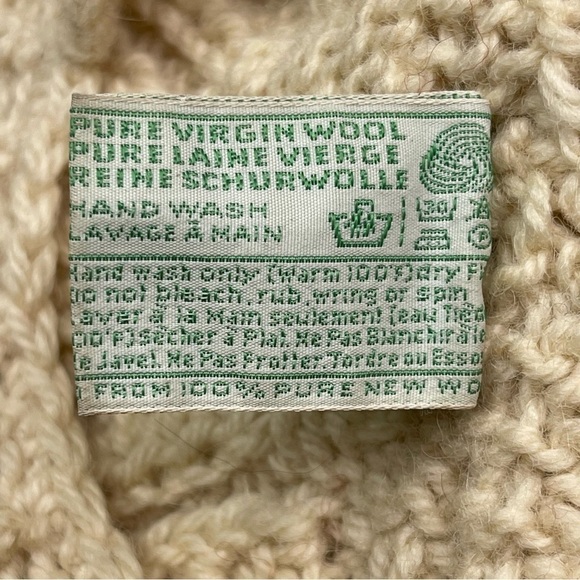 Vintage Beanie Beret Fisherman Knit Hat Chunky Ireland John Molloy Donegal Wool - Picture 9 of 12